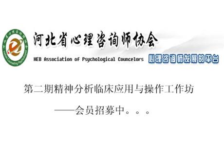 河北心协第二期精神分析临床应用与操作工作坊