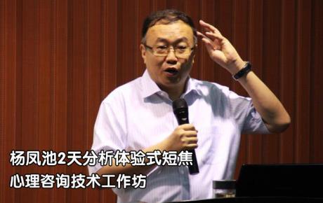 视频|杨凤池2天分析体验式短焦心理咨询技术工作坊
