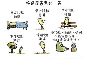 心理漫画：拖延症患者的一天