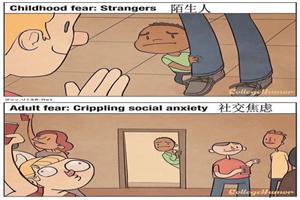 心理漫画：小时候的害怕，长大后的害怕